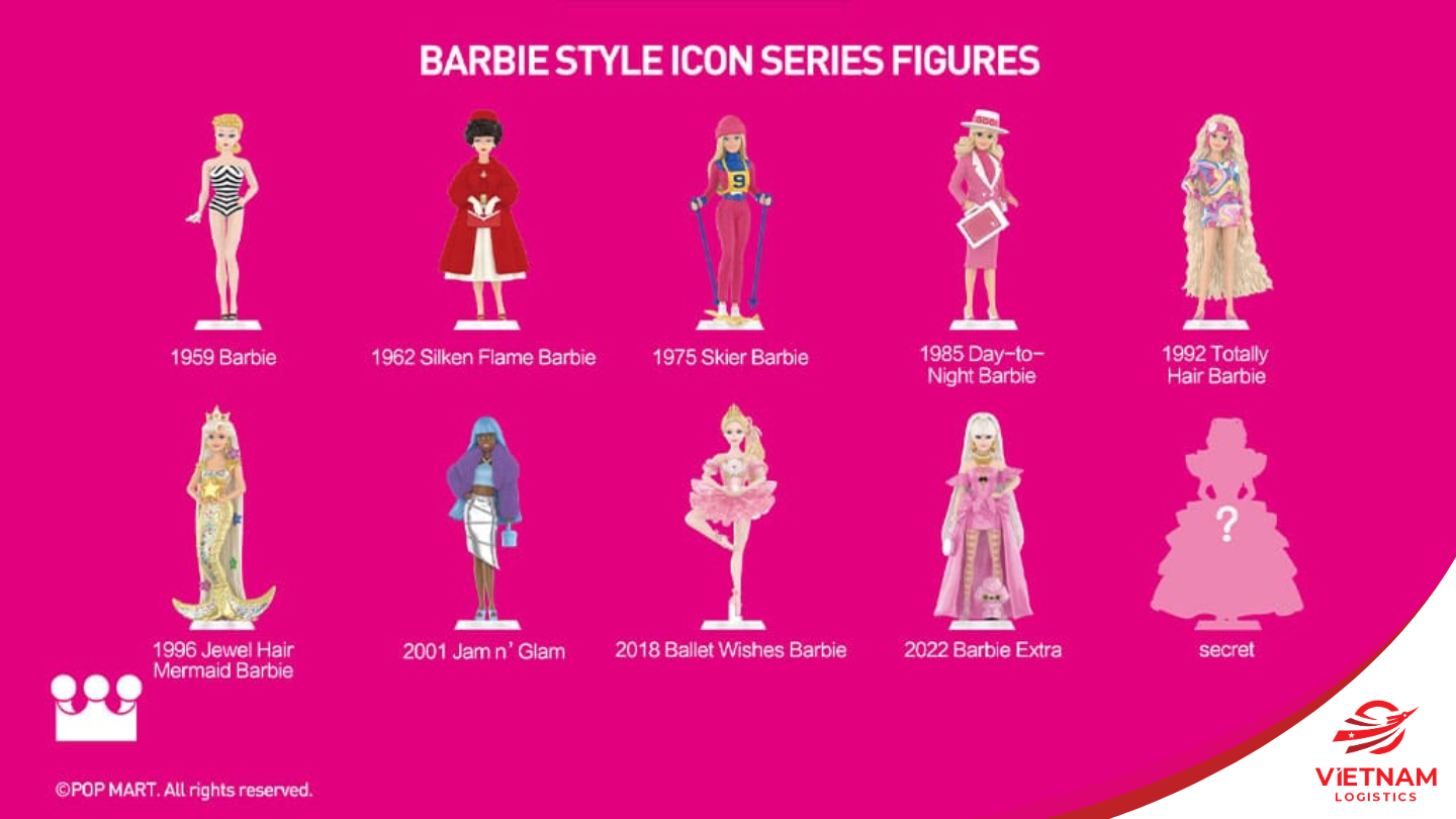 Đặt hàng Popmart: Barbie Style Icon Figures tại Vietnam Logistics